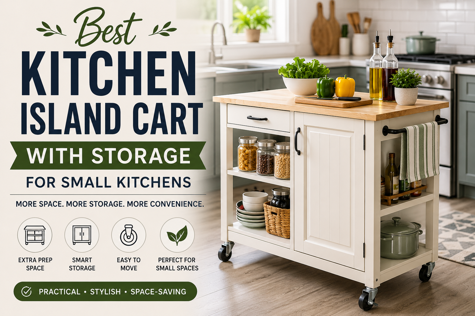 Best Kitchen Island Cart With Storage for Small Kitchens (2026)